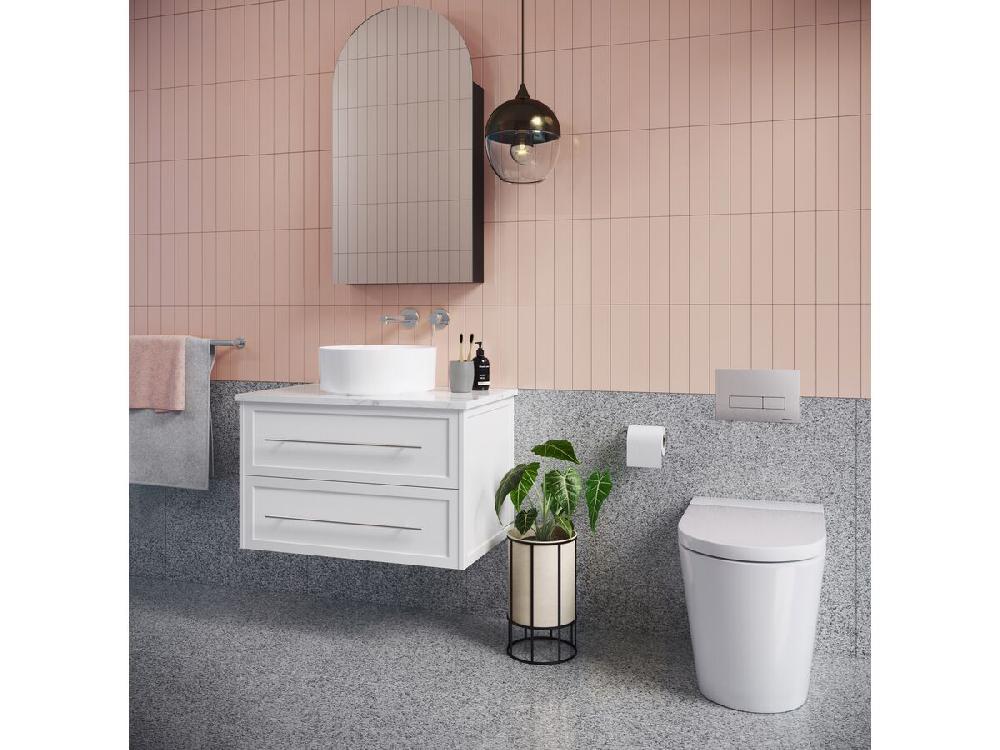 Reece Hideaway+ Rectangle Button/Plate Inwall Metal Chrome
