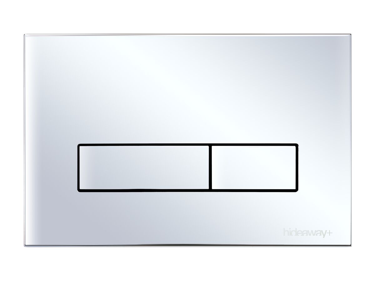 reece Hideaway+ Rectangle Button/Plate Inwall Metal Chrome