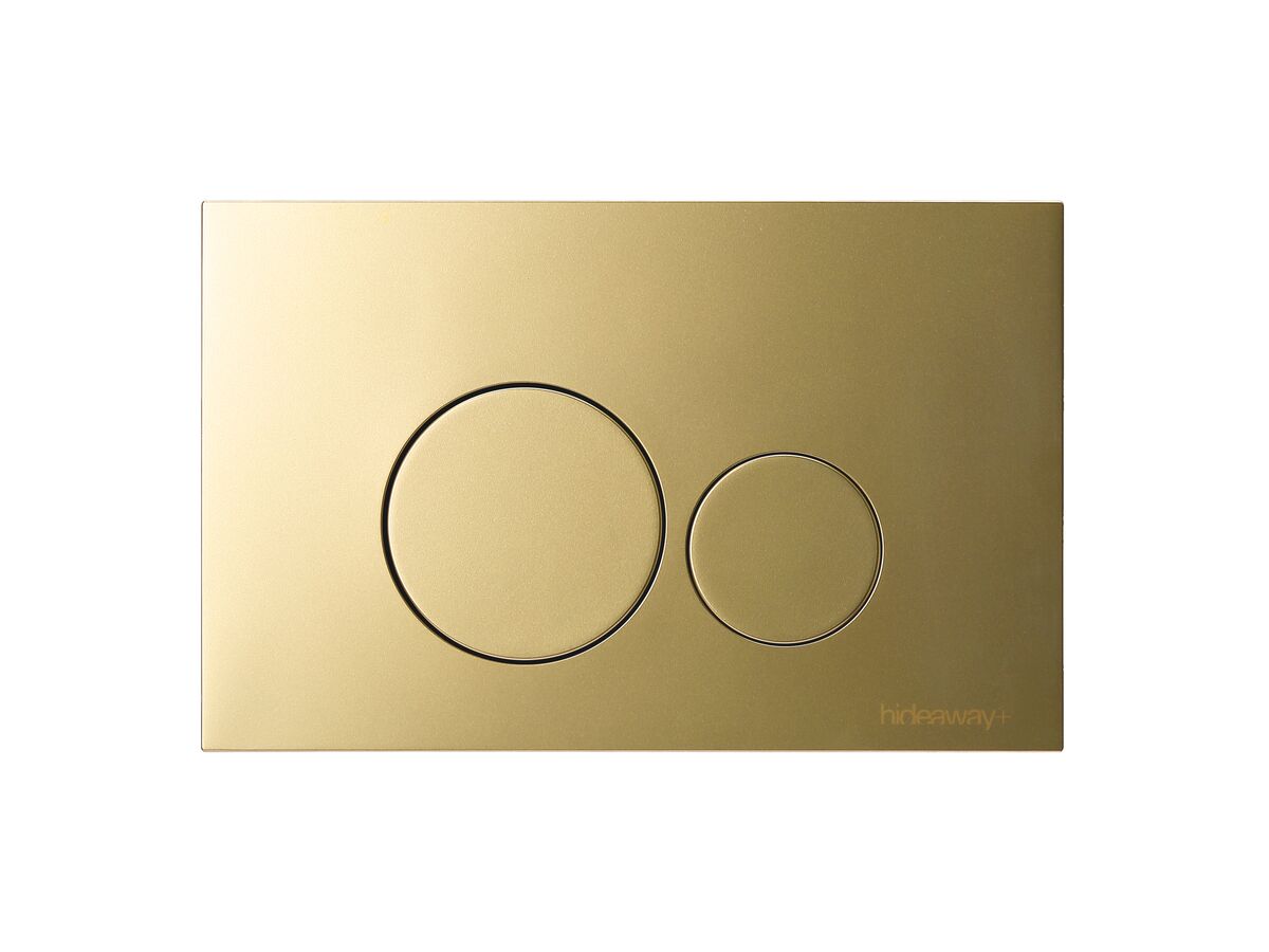 reece Hideaway+ Round Button/Plate Inwall ABS Brushed Brass reece Hideaway+ Round Button/Plate Inwall ABS Brushed Brass