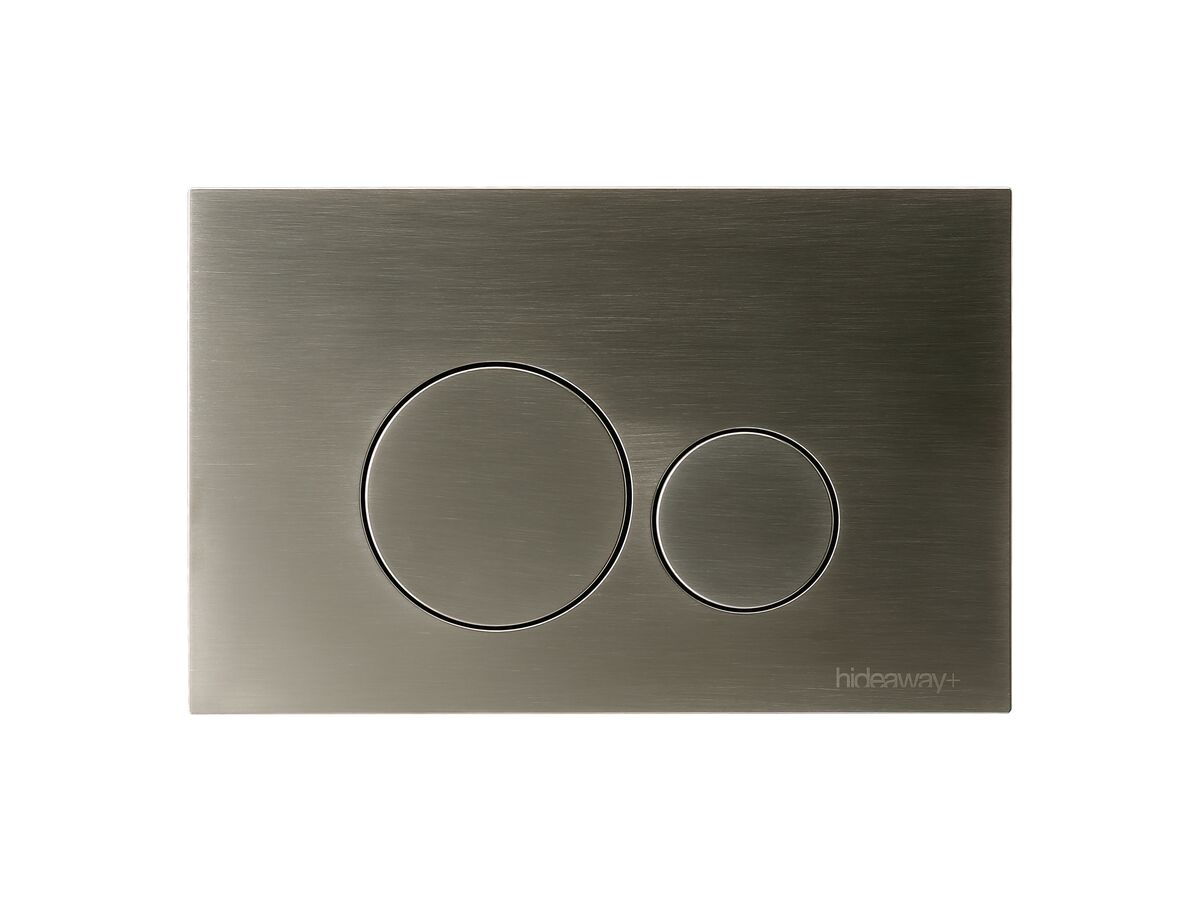 reece Hideaway+ Round Button/Plate Inwall ABS Brushed Nickel