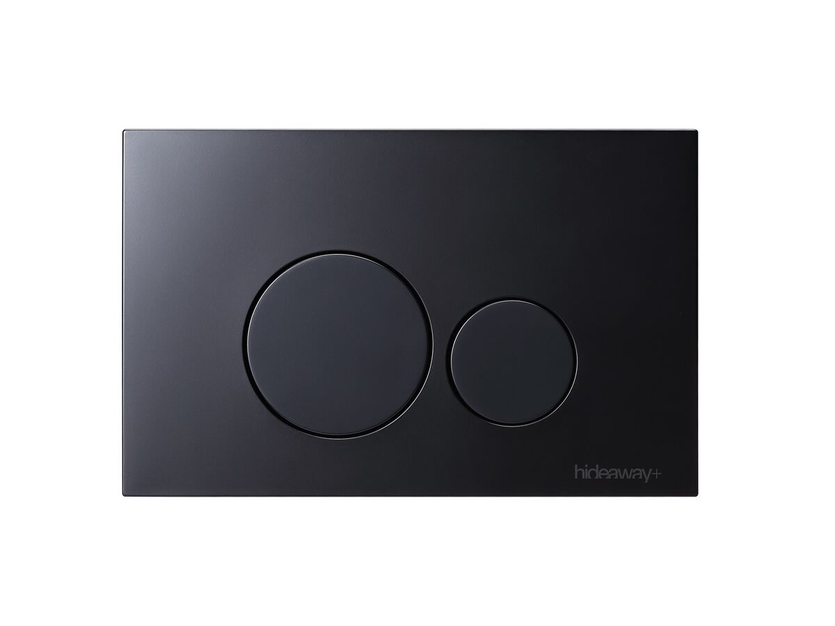 reece Hideaway+ Round Button/Plate Inwall ABS Matte Black