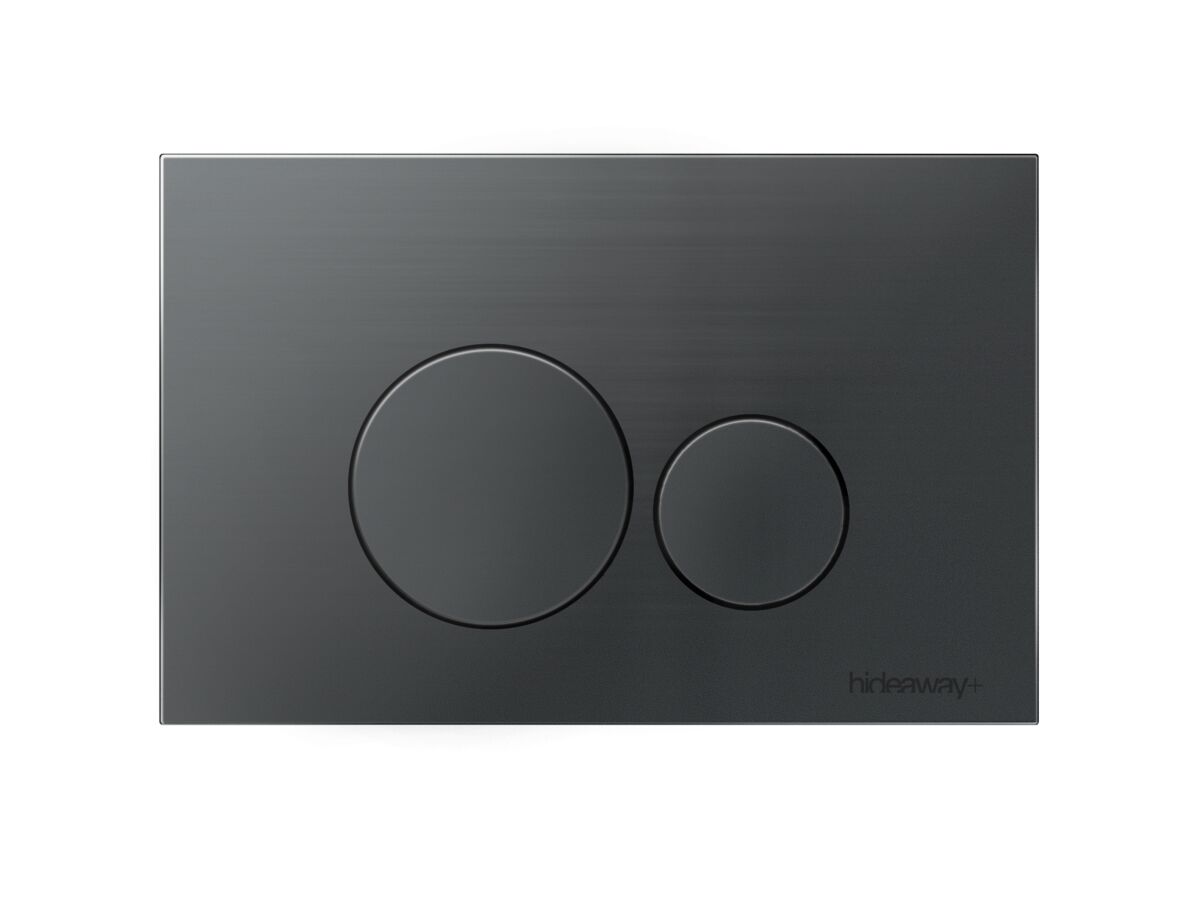 reece Hideaway+ Round Button/Plate Inwall Metal Brushed Gunmetal reece Hideaway+ Round Button/Plate Inwall Metal Brushed Gunmetal