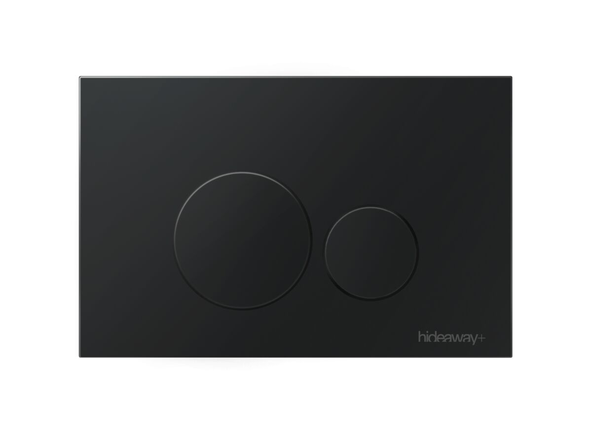 reece Hideaway+ Round Button/Plate Inwall Metal Matte Black