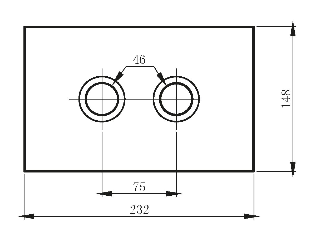 Reece Hideaway+ Round Button Plate Undercounter Glass White Chrome