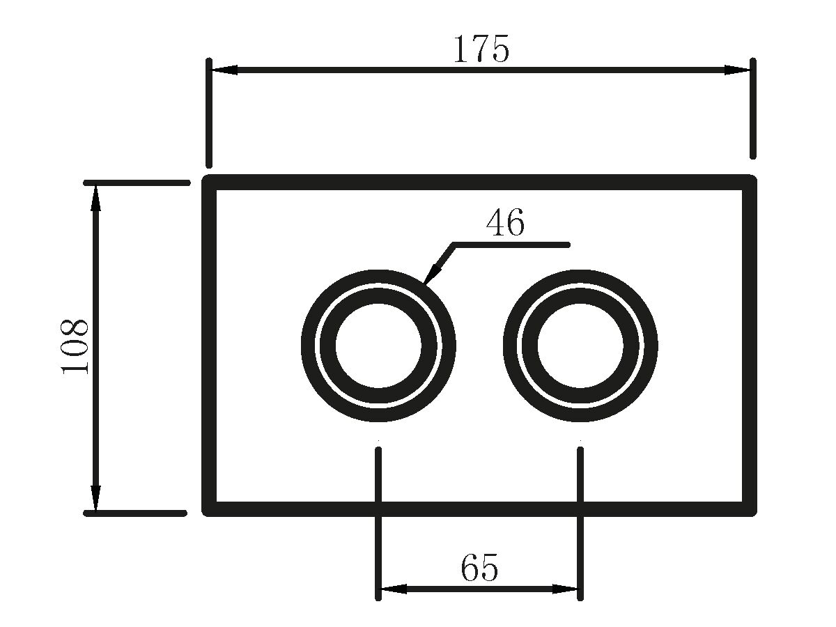 Reece Hideaway+ Round Remote Access Button/ Plate Inwall Glass Black/Chrome