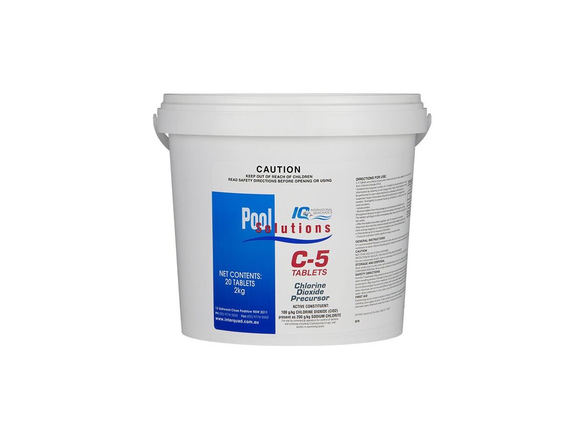 reece IQ Pool Solutions C - 5 Chlorine Dioxide Tablets 2kg Tablet size 100g