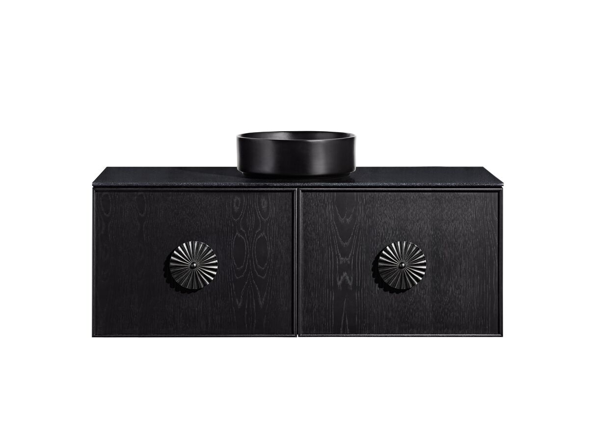 Reece ISSY Adorn Above Counter / Semi Inset Wall Hung Vanity Unit With Two Doors & Internal Shelves With Petite Handle 801-1100mm X 400-500mm X 450mm