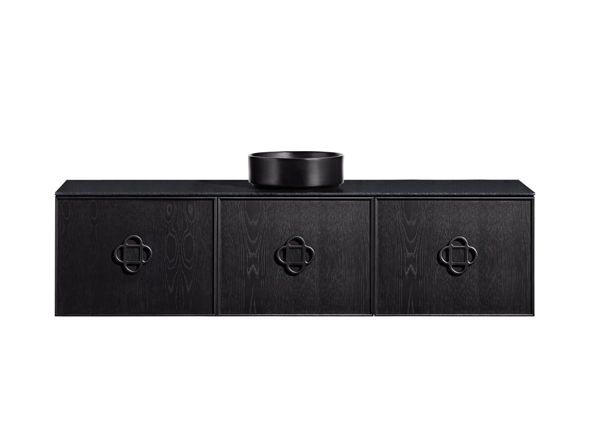 reece ISSY Adorn Above Counter / Semi Inset Wall Hung Vanity Unit with Three Doors & Internal Shelves with Petite Handle 1801-2000mm x 400-500mm x 450mm