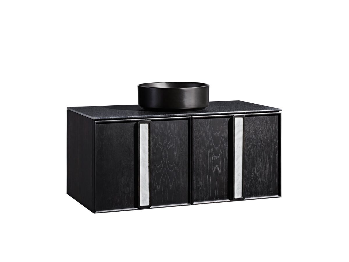 Reece ISSY Adorn Above Counter / Semi Inset Wall Hung Vanity Unit With Two Doors & Internal Shelves With Grande Handle 1000mm X 500mm X 450mm