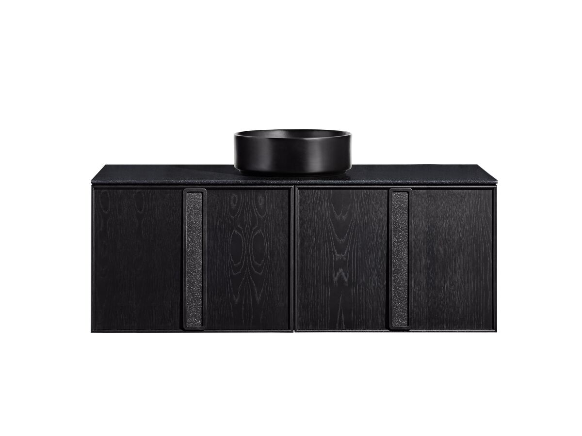 Reece ISSY Adorn Above Counter / Semi Inset Wall Hung Vanity Unit With Two Doors & Internal Shelf With Grande Handle 1101-1300mm X 400-500mm X 450mm