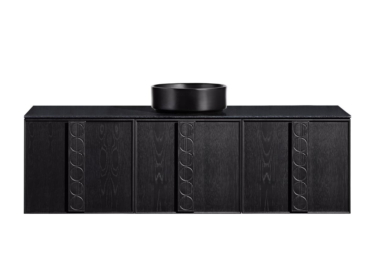 Reece ISSY Adorn Above Counter / Semi Inset Wall Hung Vanity Unit With Three Doors & Internal Shelf With Grande Handle 1301-1600mm X 400-500mm X 450mm