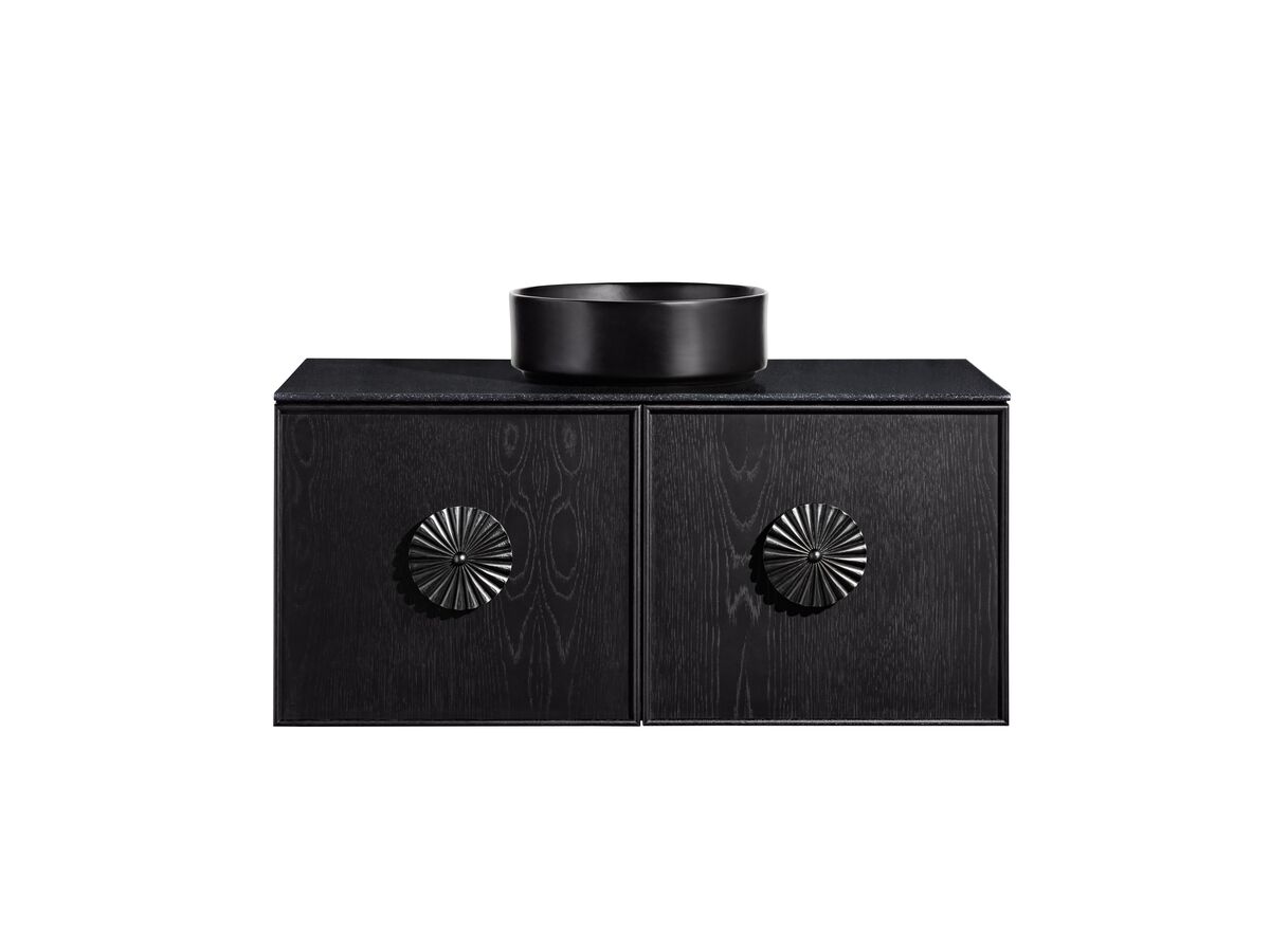 Reece ISSY Adorn Above Counter / Semi Inset Wall Hung Vanity Unit With Two Drawers & Internal Shelves With Petite Handle 1000mm X 500mm X 450mm