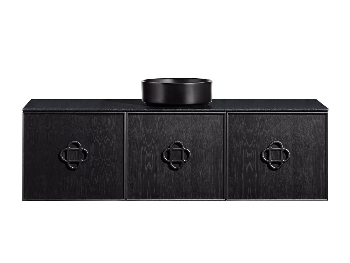 Reece ISSY Adorn Above Counter / Semi Inset Wall Hung Vanity Unit With Three Drawers & Internal Shelves With Petite Handle 1301-1600mm X 400-500mm X 450mm