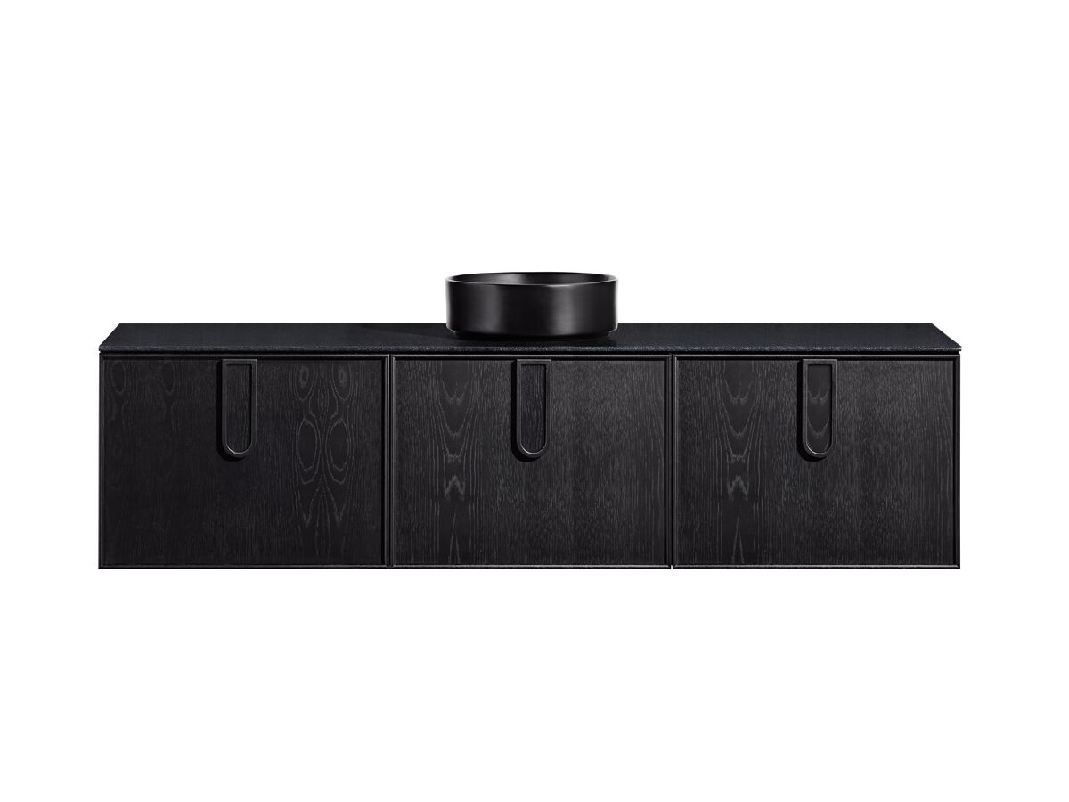 Reece ISSY Adorn Above Counter / Semi Inset Wall Hung Vanity Unit With Three Drawers & Internal Shelves With Petite Handle 1800mm X 500mm X 450mm