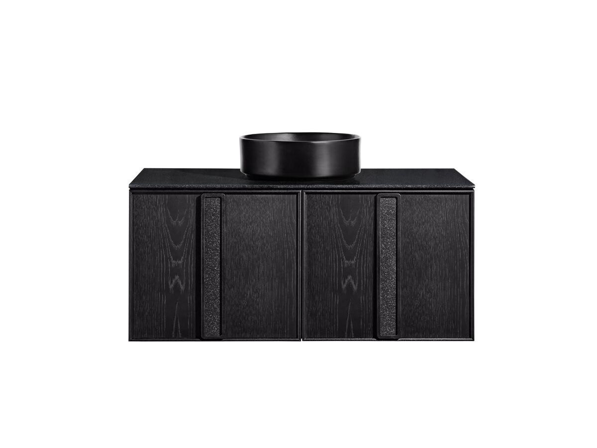 Reece ISSY Adorn Above Counter / Semi Inset Wall Hung Vanity Unit With Two Drawers & Internal Shelves With Grande Handle 1000mm X 500mm X 450mm