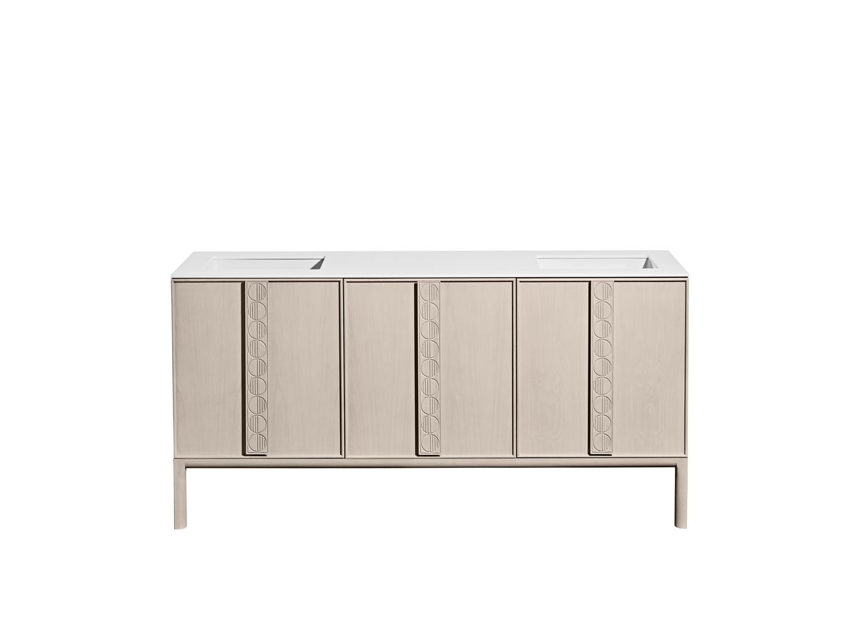 reece ISSY Adorn Undermount Vanity Unit with Legs Three Doors & Internal Shelves with Grande Handle 1800mm x 550mm x 900mm