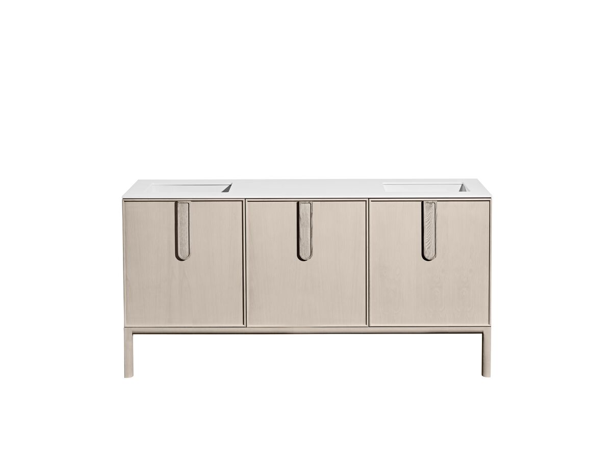 Reece ISSY Adorn Undermount Vanity Unit With Legs Three Doors & Internal Shelves With Petite Handle 1601-1800mm X 550mm X 900mm