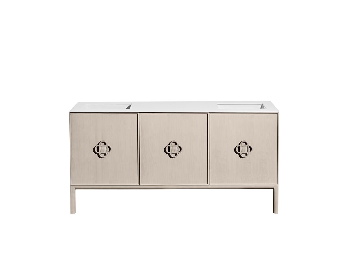 reece ISSY Adorn Undermount Vanity Unit with Legs Three Doors & Internal Shelves with Petite Handle 1601-1800mm x 550mm x 900mm