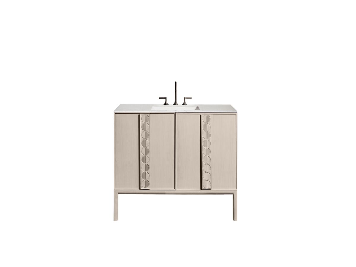 Reece ISSY Adorn Undermount Vanity Unit With Legs Two Doors & Internal Shelves With Grande Handle 1000mm X 550mm X 900mm