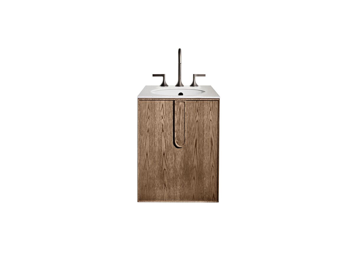 Reece ISSY Adorn Undermount Wall Hung Vanity Unit With One Door & Internal Shelf With Petite Handle 500mm X 550mm X 650mm