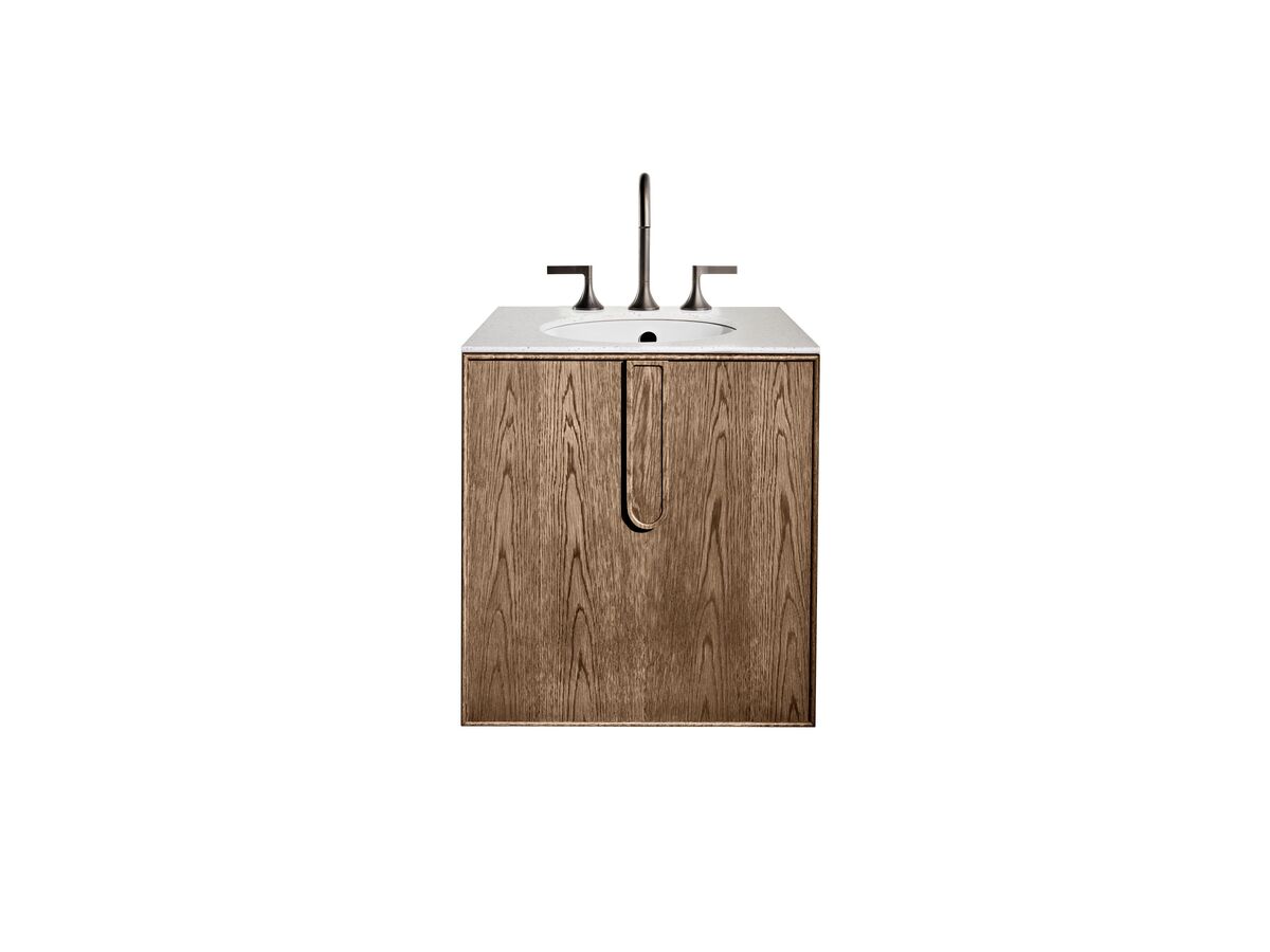 Reece ISSY Adorn Undermount Wall Hung Vanity Unit With One Door & Internal Shelf With Petite Handle 600mm X 550mm X 650mm