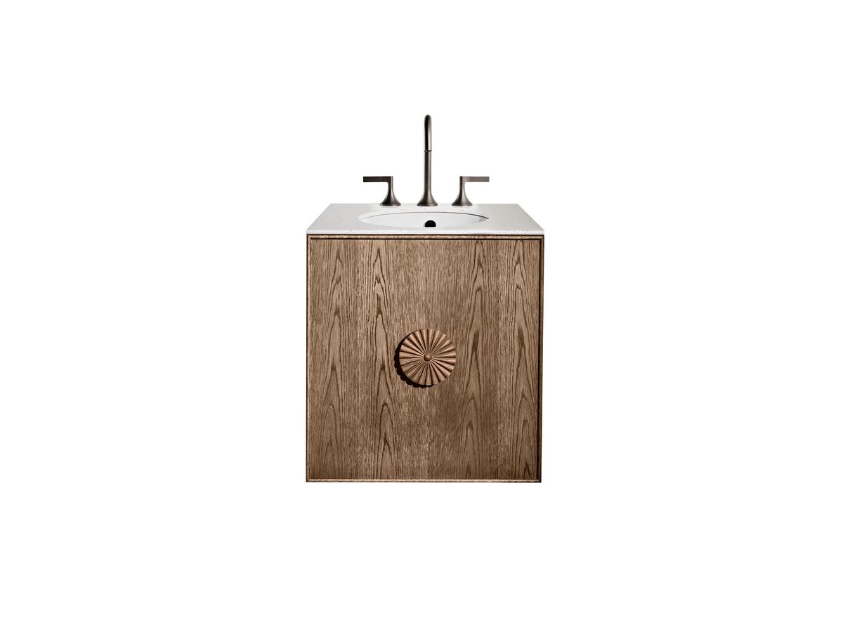 Reece ISSY Adorn Undermount Wall Hung Vanity Unit With One Door & Internal Shelf With Petite Handle 601-800mm X 550mm X 650mm