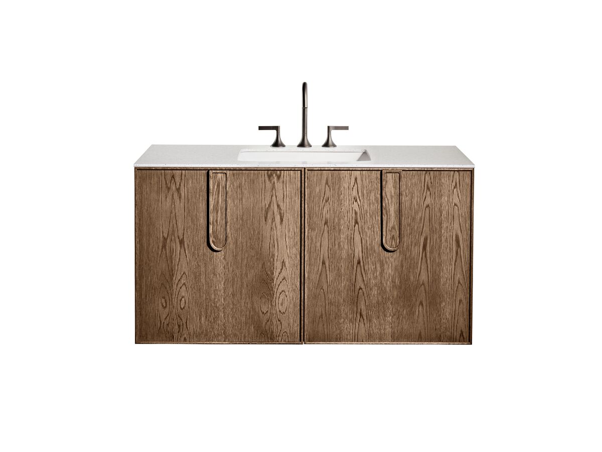 reece ISSY Adorn Undermount Wall Hung Vanity Unit with Two Doors & Internal Shelf with Petite Handle 1200mm x 550mm x 650mm