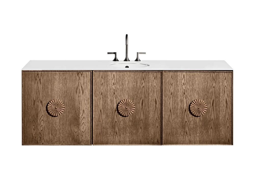 Reece ISSY Adorn Undermount Wall Hung Vanity Unit With Three Doors & Internal Shelf With Petite Handle 1800mm X 550mm X 650mm