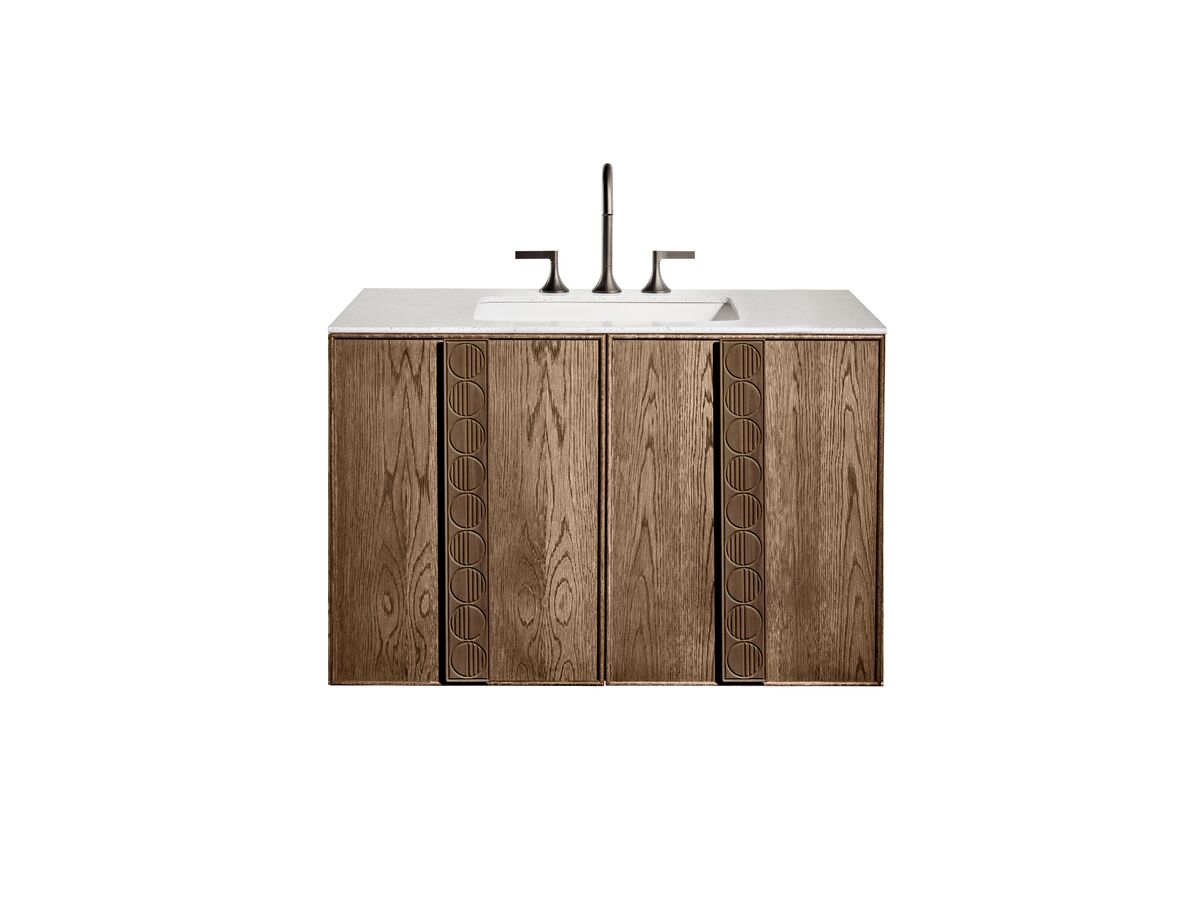 reece ISSY Adorn Undermount Wall Hung Vanity Unit with Two Doors & Internal Shelf with Grande Handle 1000mm x 550mm x 650mm