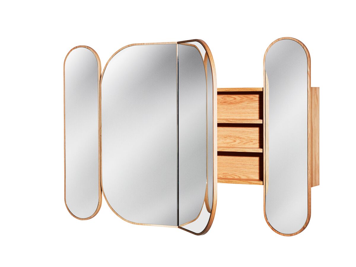 Reece ISSY Blossom 1200 X 1000mm Triple Mirror With Shaving Cabinet