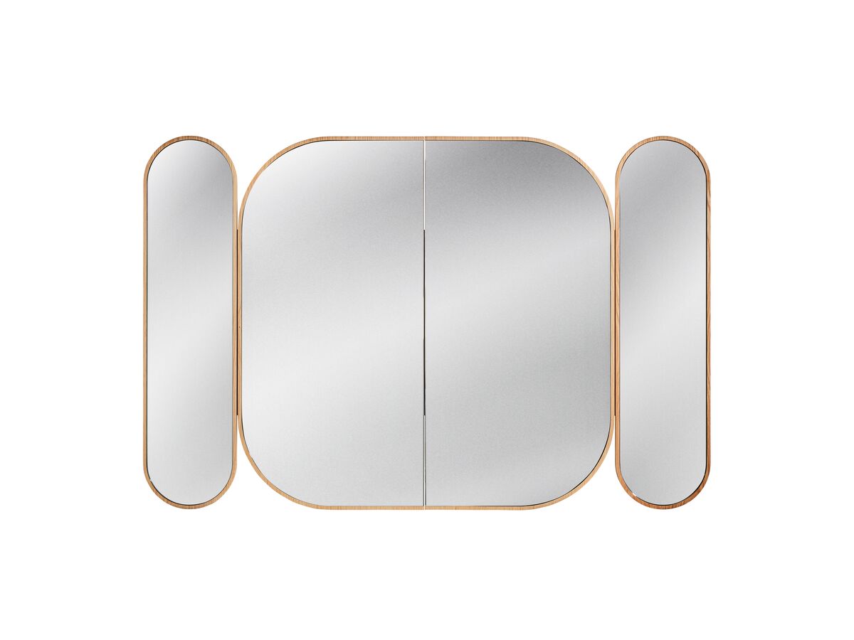 reece ISSY Blossom 1500 x 1000mm Triple Mirror with Shaving Cabinet (Recessed)