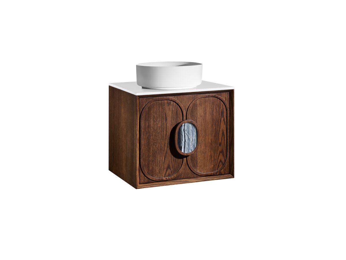 Reece ISSY Blossom I 600 X 450mm Vanity Unit With One Soft Close Door And Internal Shelf With Handle