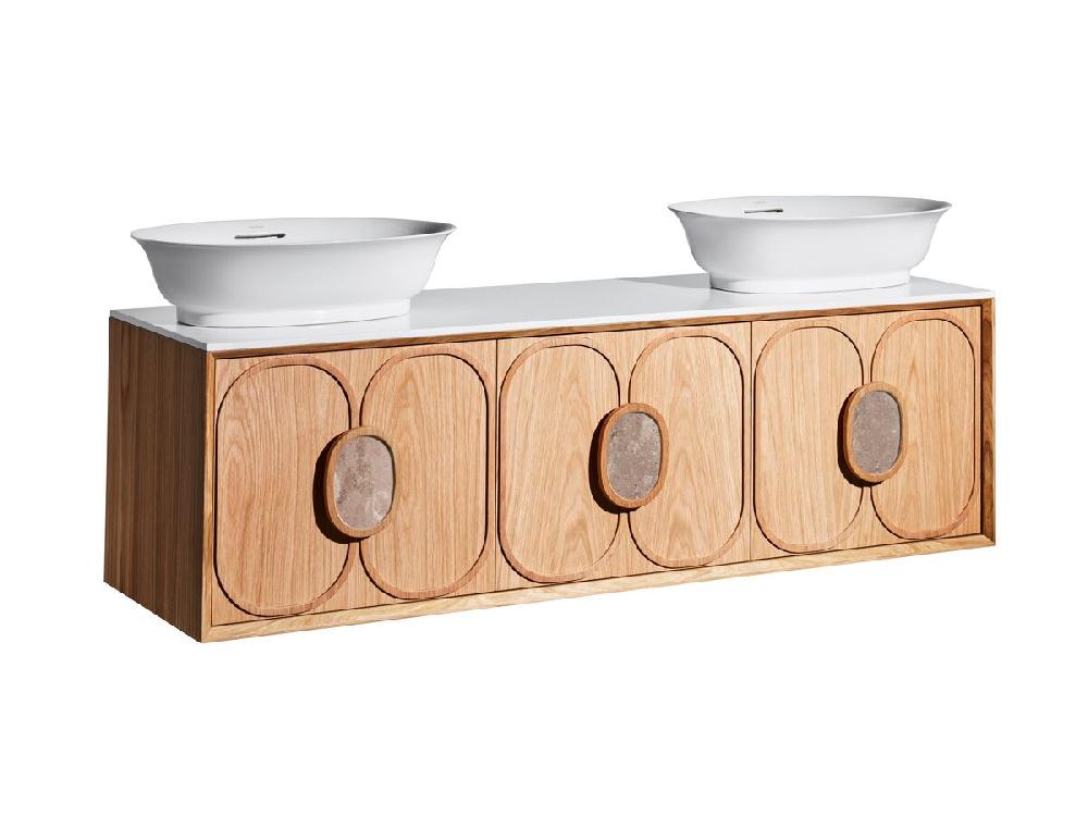 Reece ISSY Blossom II 1800 X 400-500 X 450mm Vanity Unit With Three Soft Close Drawers And One Internal Drawer With Handle