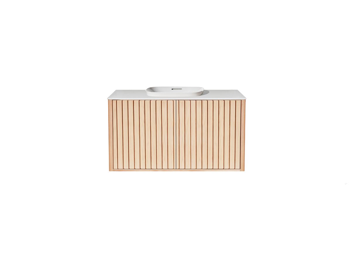 Reece ISSY Cloud I 1000mm X 500mm X 610mm Wall Hung Vanity Unit 2 Touch Latch Doors Semi Inset (No Basin)