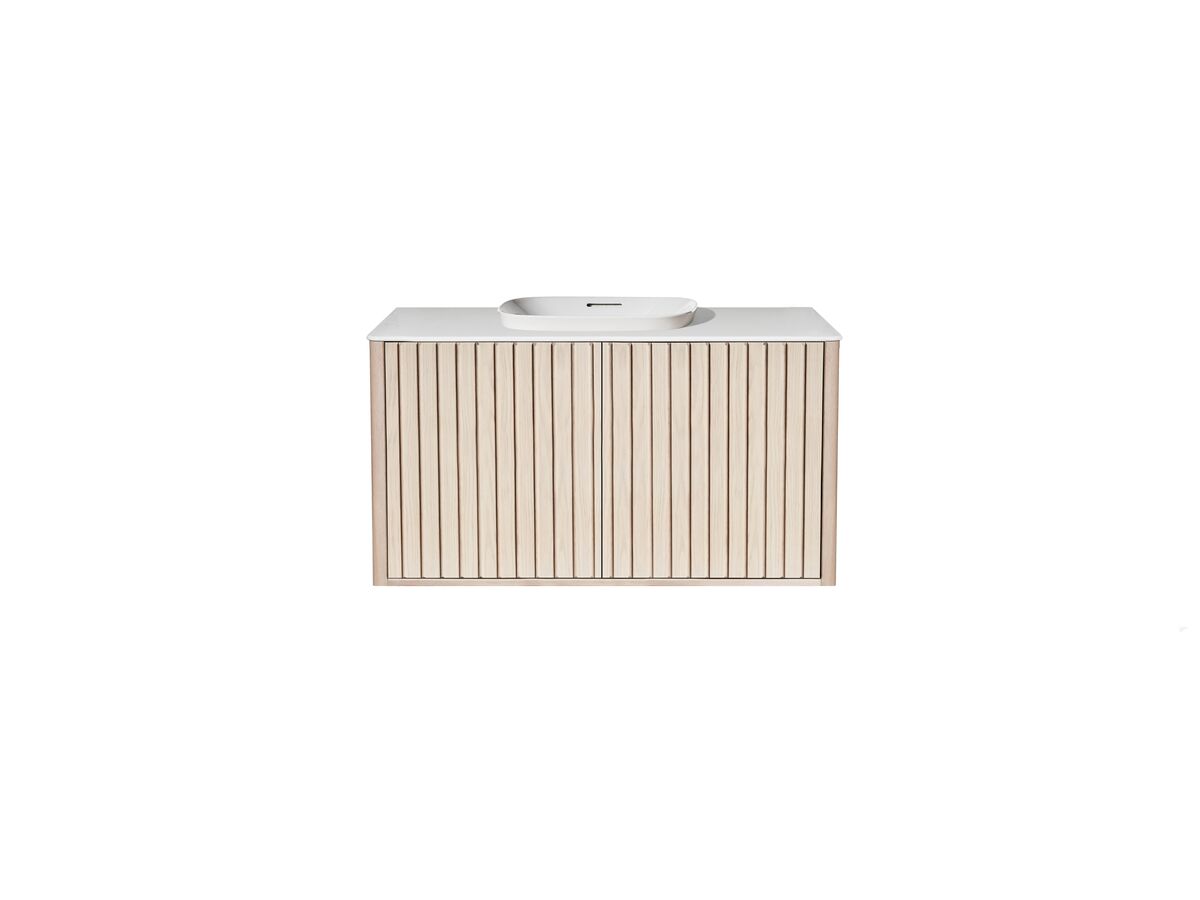 Reece ISSY Cloud I 1000mm X 500mm X 610mm Wall Hung Vanity Unit 2 Touch Latch Doors Semi Inset (No Basin)