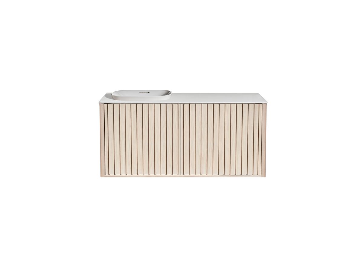 Reece ISSY Cloud I 1200mm X 500mm X 610mm Wall Hung Vanity Unit 2 Touch Latch Doors Semi Inset (No Basin)