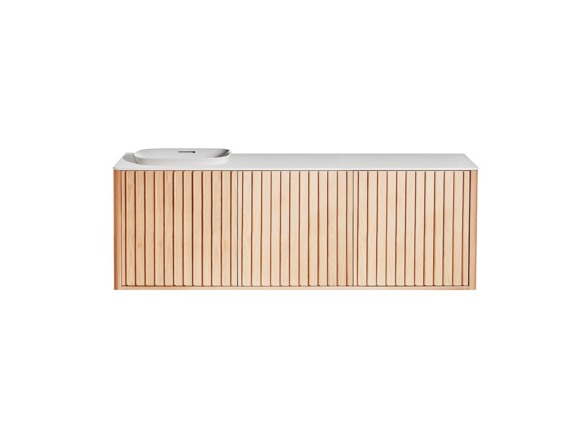 Reece ISSY Cloud I 1800mm X 500mm X 610mm Wall Hung Vanity Unit 3 Touch Latch Doors Semi Inset (No Basin)