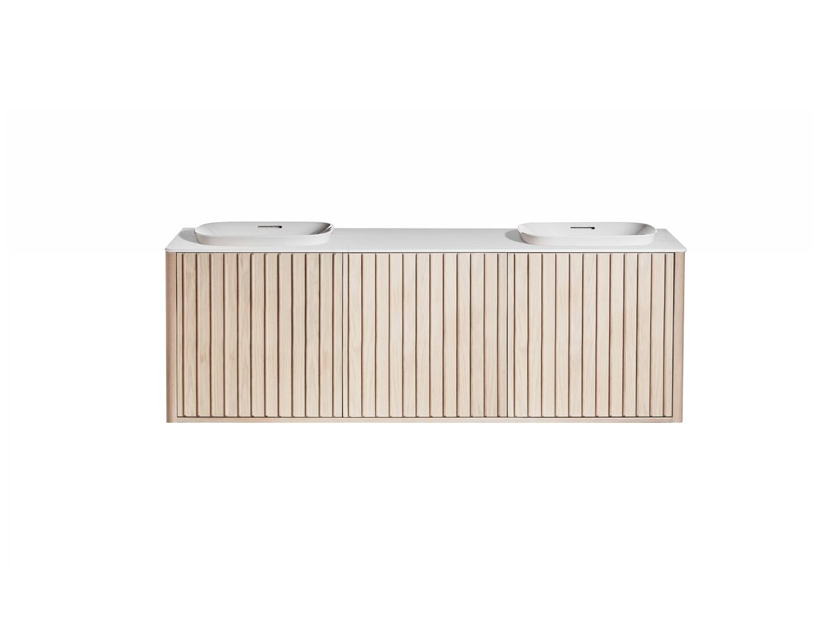 reece ISSY Cloud I 1800mm x 500mm x 610mm Wall Hung Vanity Unit 3 Touch Latch Doors Semi Inset (No Basin)