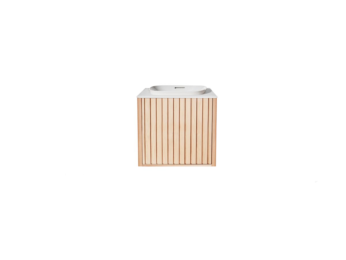 reece ISSY Cloud I 600mm x 500mm x 610mm Wall Hung Vanity Unit 1 Touch Latch Door Semi Inset (No Basin)