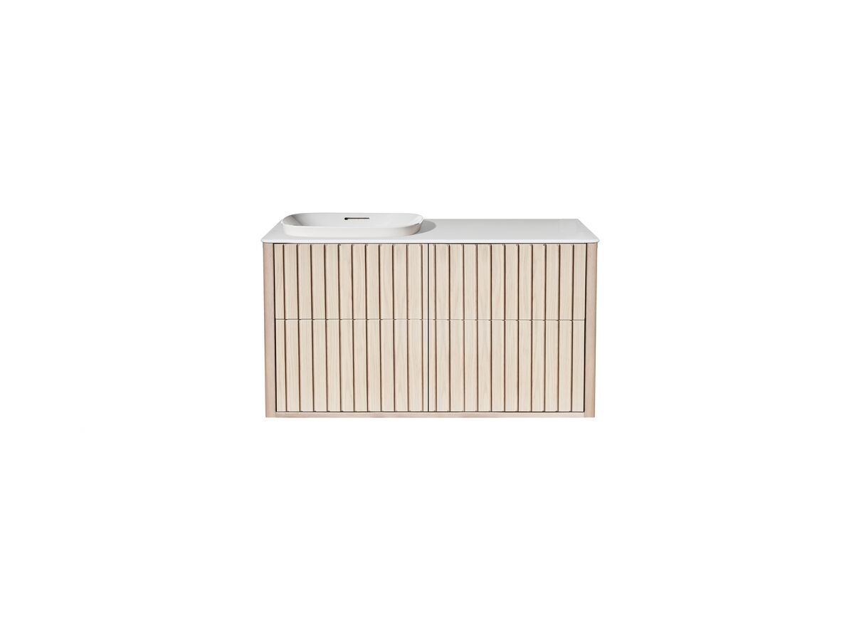 Reece ISSY Cloud II 1000mm X 500mm X 610mm Wall Hung Vanity Unit 4 Touch Latch Drawers Semi Inset (No Basin)