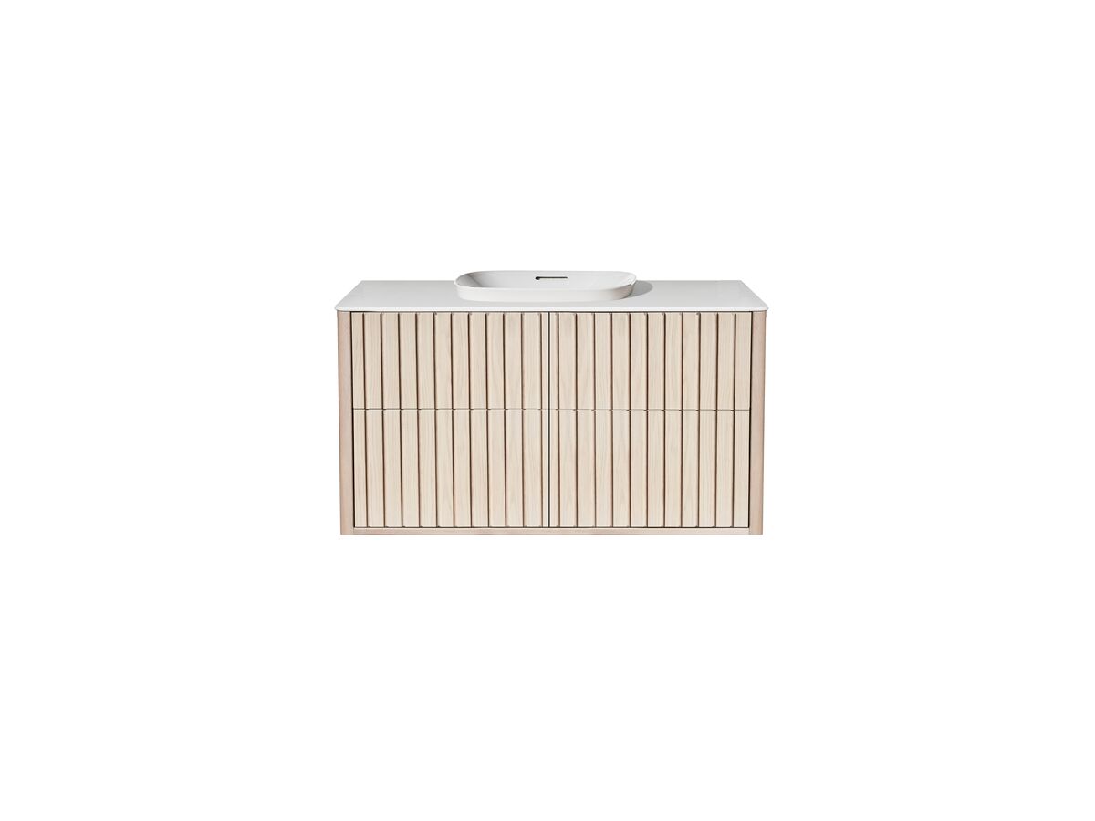 reece ISSY Cloud II 1000mm x 500mm x 610mm Wall Hung Vanity Unit 4 Touch Latch Drawers Semi Inset (No Basin)