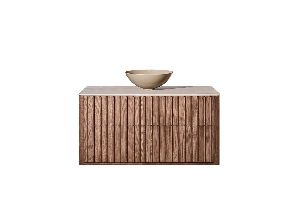 Reece ISSY Cloud II 1200mm X 500mm X 510mm Wall Hung Vanity Unit 4 Touch Latch Drawers (No Basin)