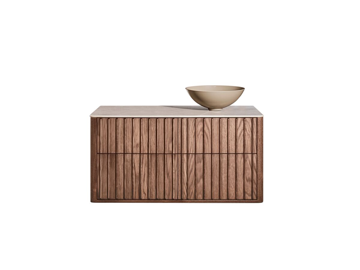 reece ISSY Cloud II 1200mm x 500mm x 510mm Wall Hung Vanity Unit 4 Touch Latch Drawers (No Basin)