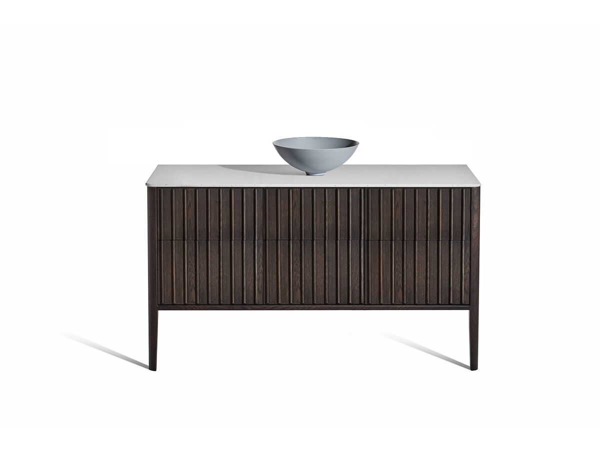 Reece ISSY Cloud II 1500mm X 500mm X 760mm Vanity Unit With Legs 6 Touch Latch Drawers (No Basin)