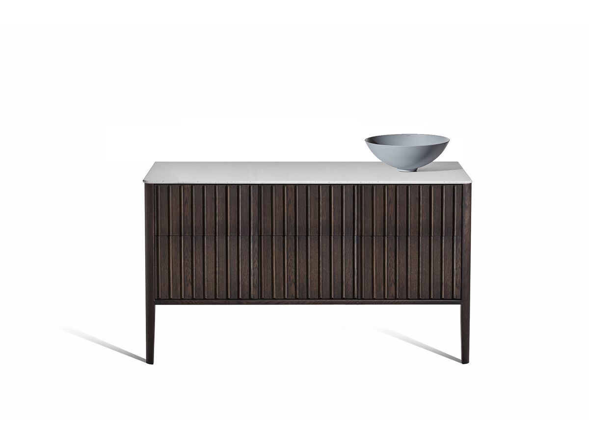Reece ISSY Cloud II 1500mm X 500mm X 760mm Vanity Unit With Legs 6 Touch Latch Drawers (No Basin)