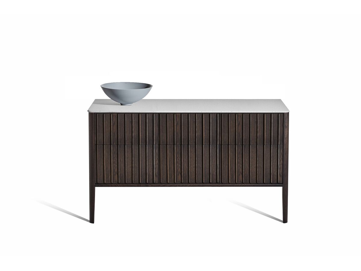 reece ISSY Cloud II 1500mm x 500mm x 760mm Vanity Unit with Legs 6 Touch Latch Drawers (No Basin)