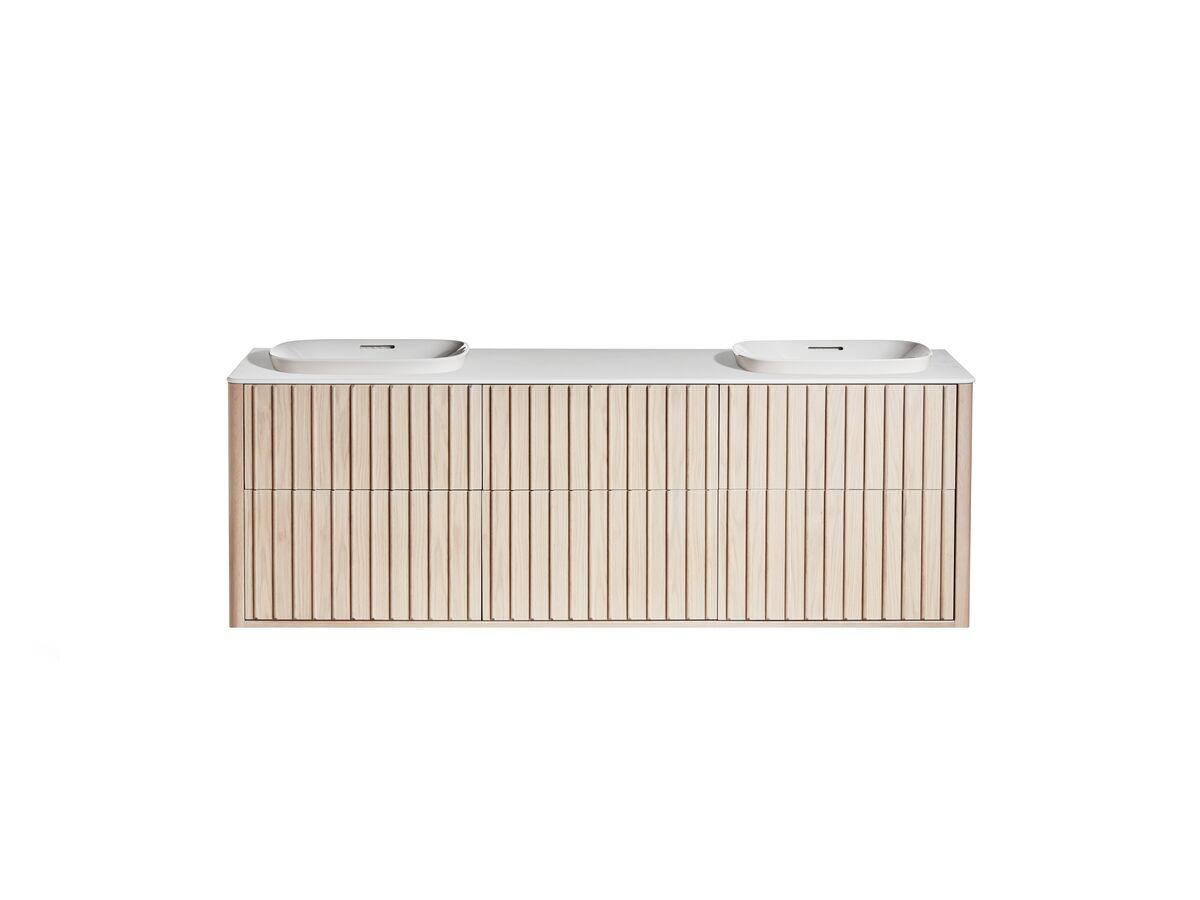 reece ISSY Cloud II 1800mm x 500mm x 610mm Wall Hung Vanity Unit 6 Touch Latch Drawers Semi Inset (No Basin)