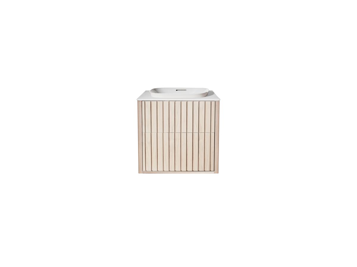 reece ISSY Cloud II 600mm x 500mm x 610mm Wall Hung Vanity Unit 2 Touch Latch Drawers Semi Inset (No Basin)