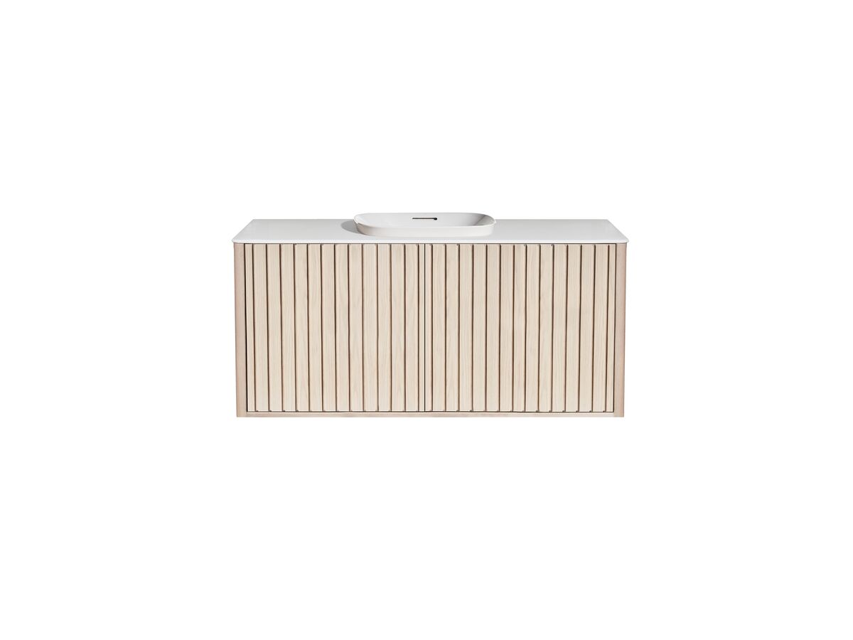 Reece ISSY Custom Cloud I 1201-1500mm X 400-550mm X 610mm Wall Hung Vanity Unit 2 Touch Latch Doors Semi Inset (No Basin)