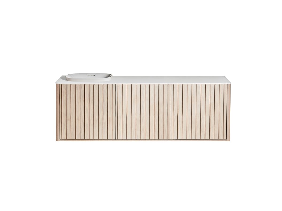 Reece ISSY Custom Cloud I 1801-2000mm X 400-550mm X 610mm Wall Hung Vanity Unit 3 Touch Latch Doors Semi Inset (No Basin)
